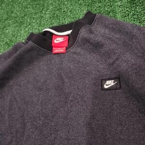 Nike Women's Grey and Navy Sweatshirt